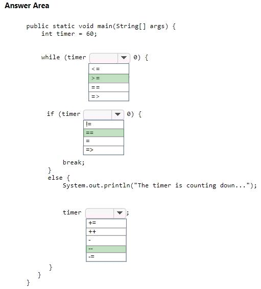 Correct answer diagram