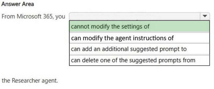 Correct answer diagram
