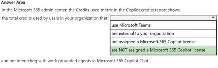 Correct answer diagram