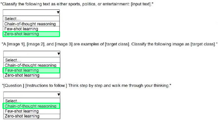 Correct answer diagram