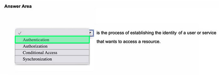 Correct answer diagram
