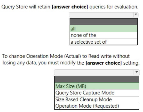 Correct answer diagram
