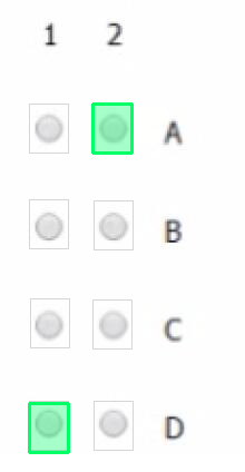 Correct answer diagram