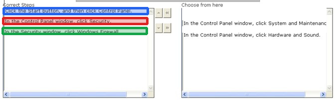 Correct answer diagram