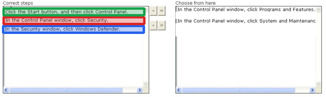 Correct answer diagram