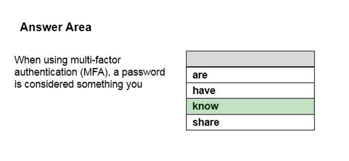 Correct answer diagram